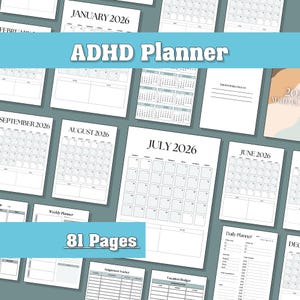 2026 Ultimate Life Planner Bundle | ADHD Organizer | Budget Health Home Management Workbook