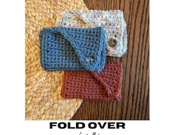 Beginner Fold Over Crochet Wallet Pattern (PDF)