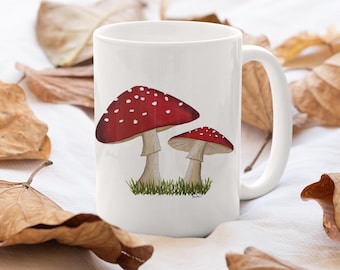 Mushroom Ceramic Mug 15oz