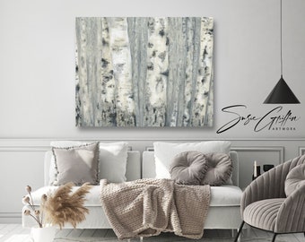 Scars, Characters with Courage - Birch Trees Canvas Reproduction