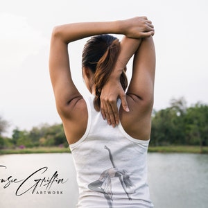 Like No One&#39;s Watching Ballerina Women&#39;s Premium Racerback Tank Top
