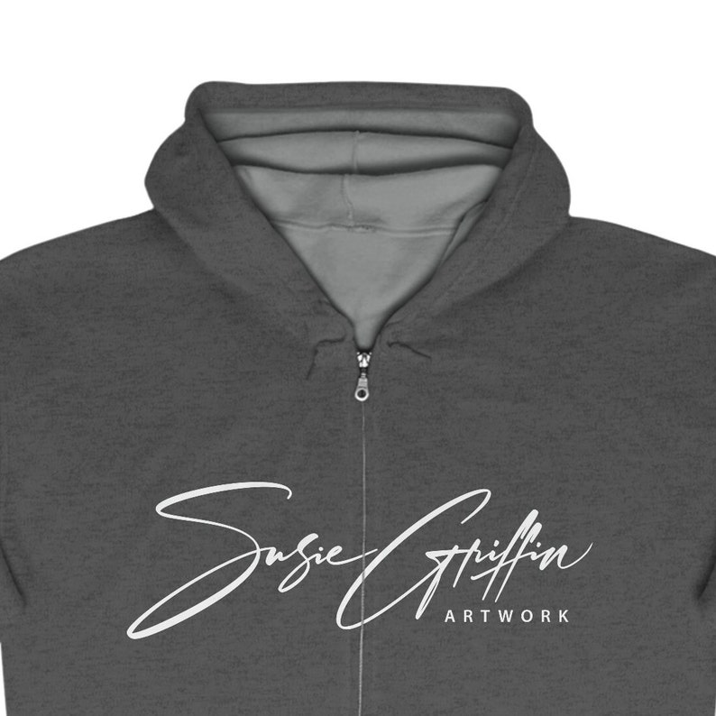 Susie Griffin Artwork Zip Hoodie Sweatshirt image 8