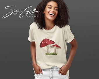 Mushrooms Soft Unisex T-Shirt