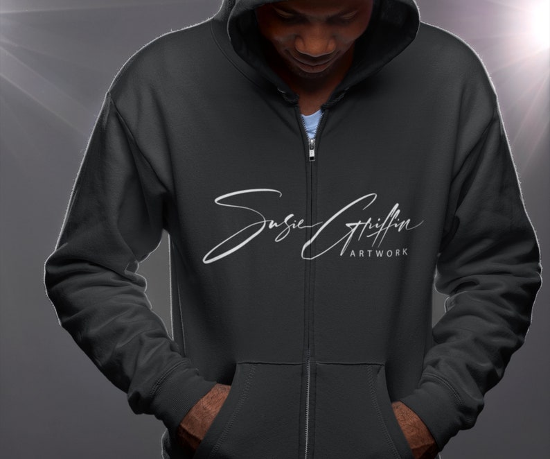 Susie Griffin Artwork Zip Hoodie Sweatshirt image 3