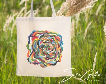 Love in Bloom Canvas Tote Bag