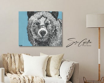 Bear Sketch - Canvas Reproduction