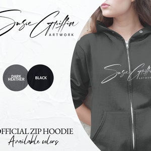 Susie Griffin Artwork Zip Hoodie Sweatshirt image 10