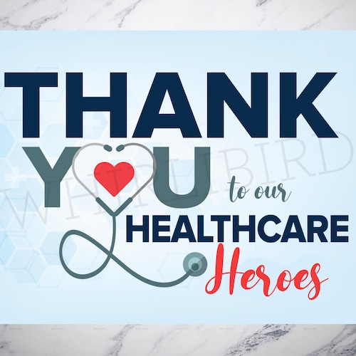 Healthcare Workers Thank You Card Printable Template Doctors Etsy Canada