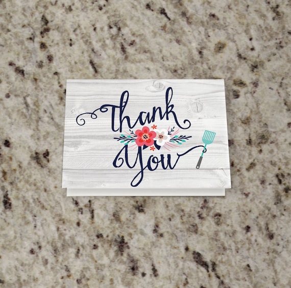 Bridal Shower Thank You Note Kitchen Themed Bridal Shower Thank