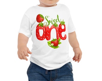 Strawberry Sweet One 1st Birthday Shirt