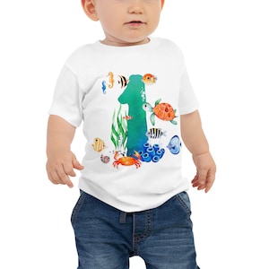 Jersey babyshirt met korte mouwen