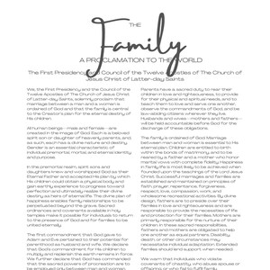 The Family, a proclamation to the World