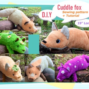 PDF pattern + instructions - Cuddle fox - DIY