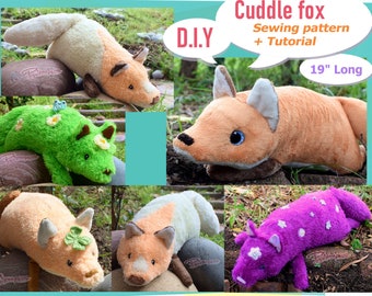 PDF pattern + instructions - Cuddle fox - DIY