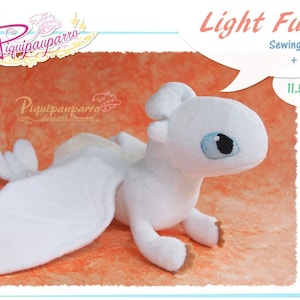PDF Sewing pattern + instructions - Beanie Light fury- DIY