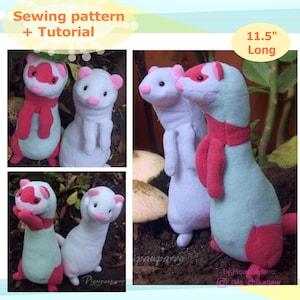 PDF Schnittmuster + Anleitung - Stehendes Frettchen - DIY