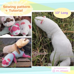 PDF pattern + instructions - Floppy Ferret - DIY