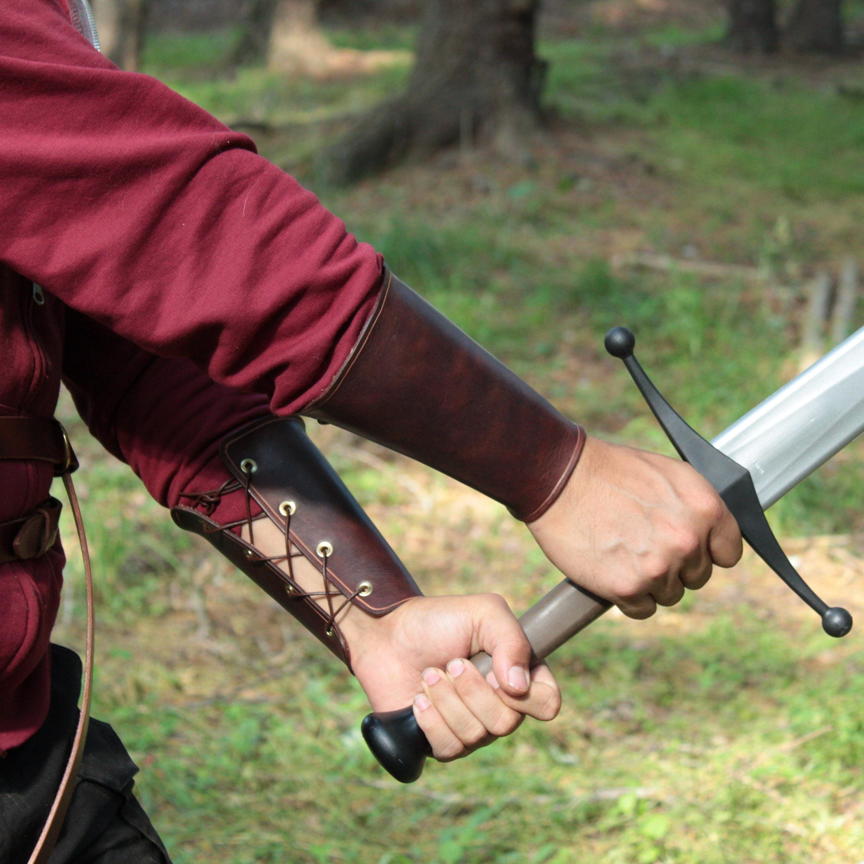 Simple Archery Arm Guard/medieval Style Leather Bracers, Plain, Rogue ...