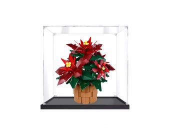 Acrylic Display Case for LEGO Poinsettia 10370