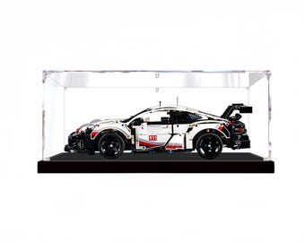 ELZEM Vitrine en Acrylique pour 42115 Sián FKP 37/42083/911 RSR 42096/911 GT3 RS 42056/42143 Super Racing Boîte de Présentation en Acrylique Boîte de Rangement Transparente 2mm,60x30x20cm