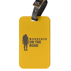 旅する人の荷物タグ：アクリル製トラベルアクセサリー