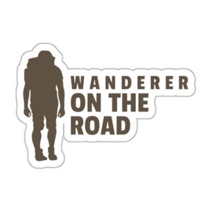 Wanderer On The Road Die-Cut Stickers - Adventure Decals, Nature Lover Gifts, Travel Accessories, Laptop Stickers, Outdoor Enthusiast Decor