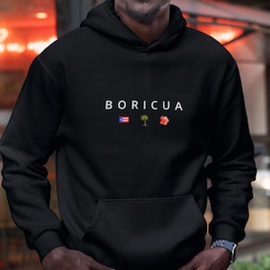 BORICUA Pride Hoodie | Hoodie for Puerto Ricans | Show off your pride with our stylish | Puerto Rican Flag | Puerto Rican Elements