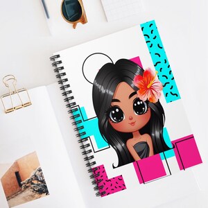 Caderno Espiral Boricua Girl: Diário de Mulheres Latinas