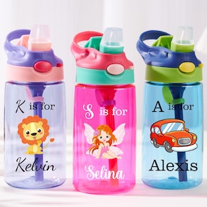 Personalized Kids Water Bottle, Custom Kids Cup for Boys and Girls, Easter Gifts, Back to School, Name water bottle, School Water Bottle