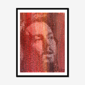 Paul McCartney Beatles Handwritten Lyrics Portrait, Fine Art Giclee Print