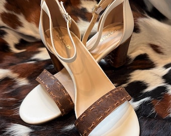 Leather Tooled Heels