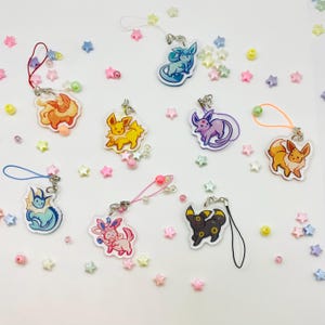 Mistery Eevee acrylic phone charm