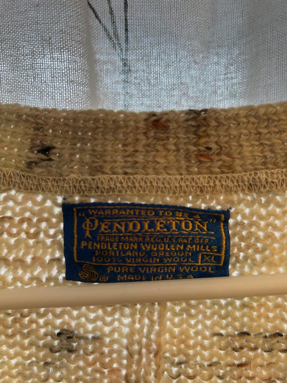 Rare Pendleton Sweater 100% Wool Button Up Cardig… - image 2