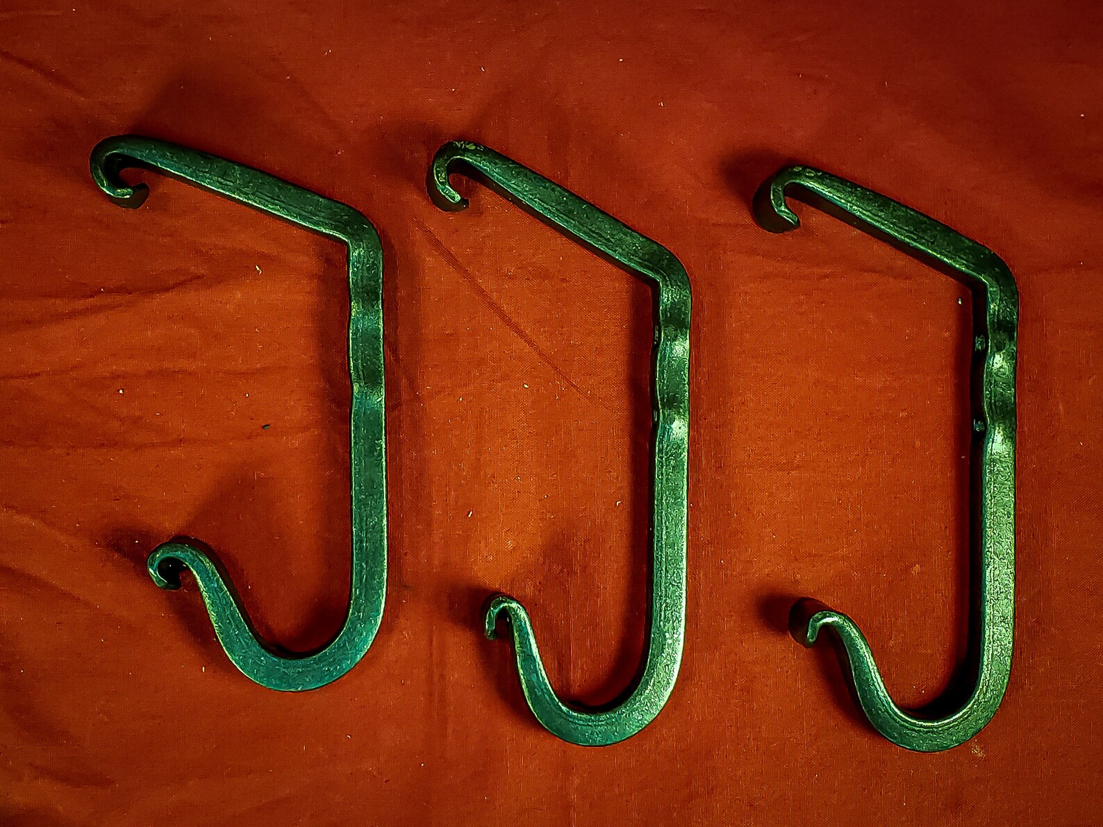 Double Coat Hooks Basic Blacksmithed and Hand Etsy
