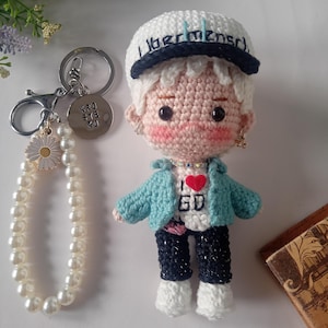 G-Dragon Amigurumi Crochet, GDragon keychain handmade, Kpop