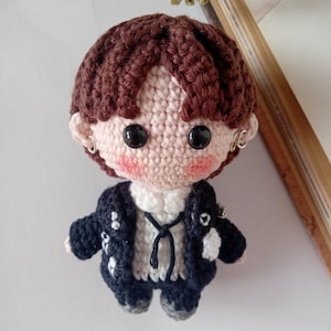 Crochet BTS Jungkook Keychain: Handmade K-Pop Army Gift