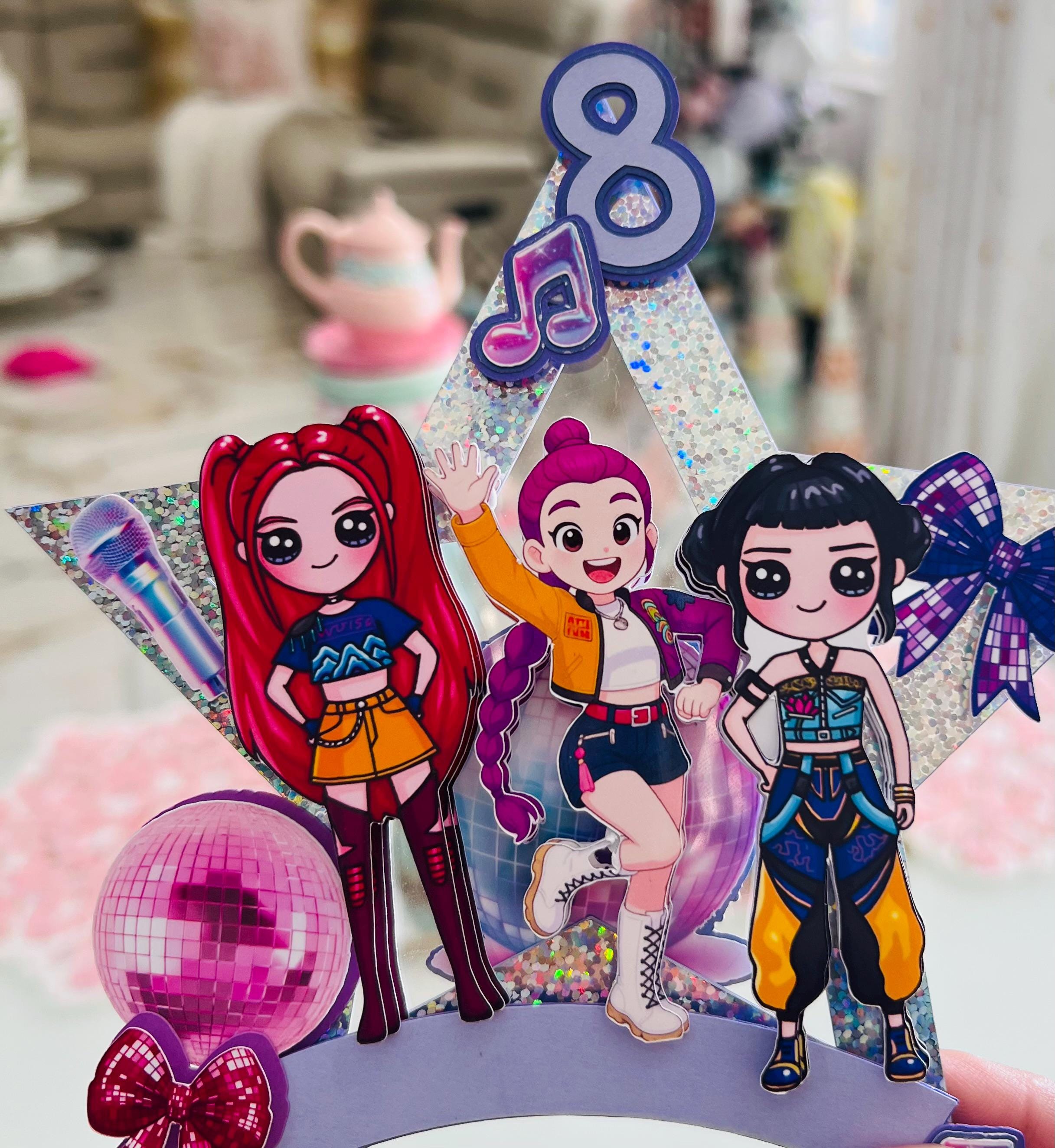 Cake Topper, Birthday Cake Decoration, Personalized Cake Topper (K-POP ...