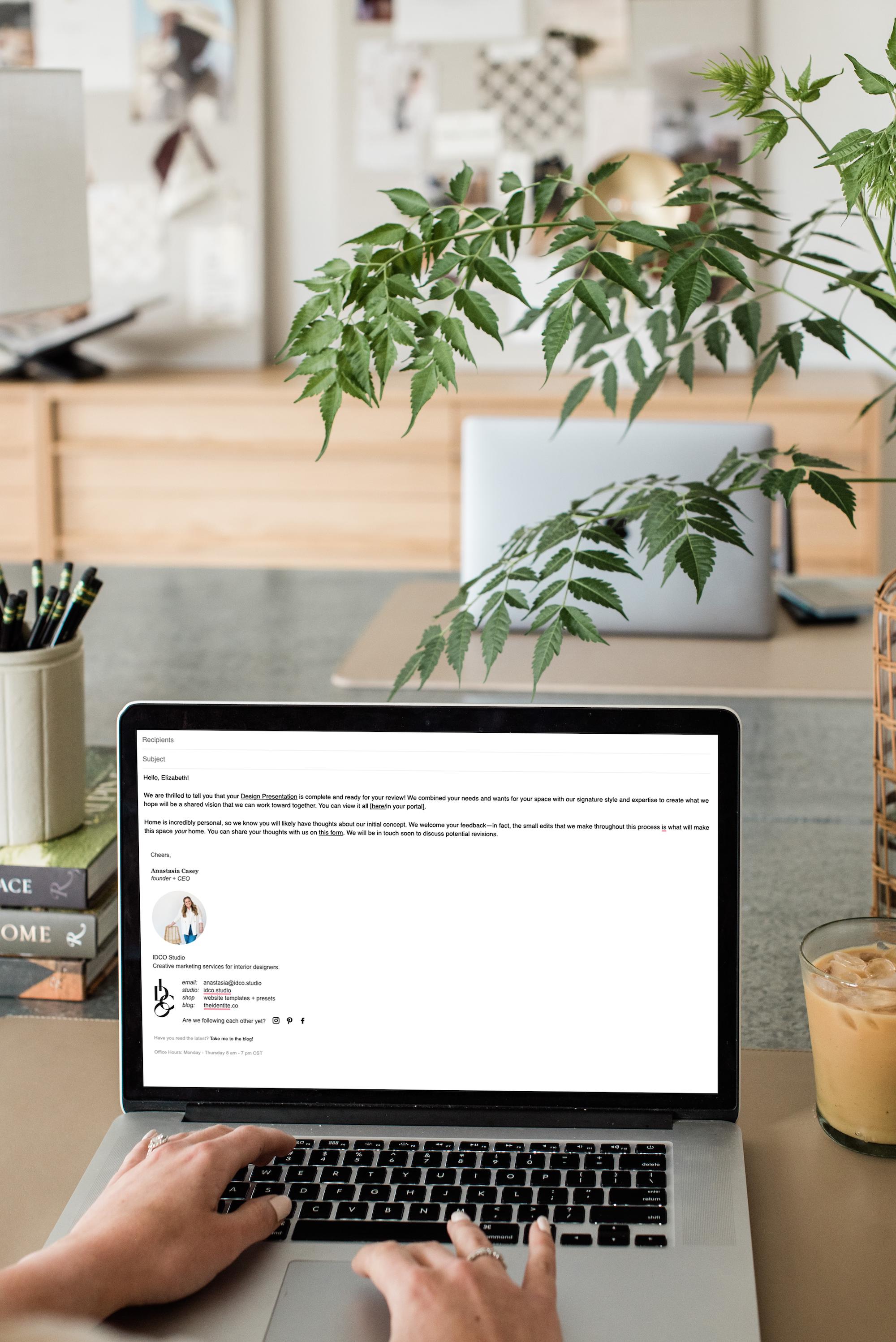 Interior Design Client Process Emails - Etsy