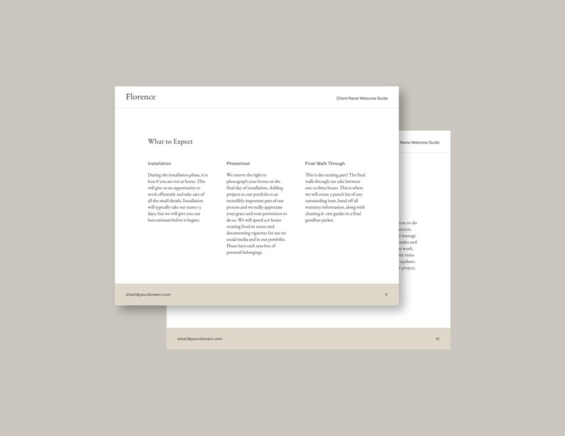 Interior Design Client Welcome Kit - the Florence - Etsy