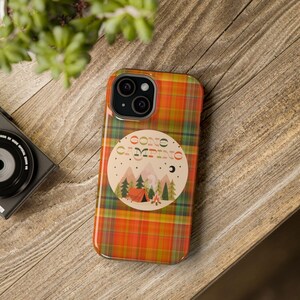 Gone Camping Magnetic Tough Cases - Plaid Camping Design, Phone Protection, Camping Gift, Tough Phone Cover, Outdoor Enthusiast, Phone Style