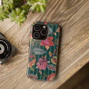 iPhone Hülle, Blumenmuster, Schutzhülle für iPhone, Geschenk für Sie, Blumenmuster, Tropische Blumen