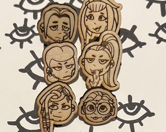 The Hex Wooden Pins || Fan Made Warframe 1999 || Video Game Gift