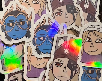 Devil’s Triad Warframe | Marie Lyon Roathe | Mini Stickers | Fan Made | Video Game Merch