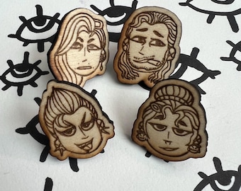 New Protoframe Hex Wooden Pins | Warframe 1999 | Velimir Minerva Kaya Flare
