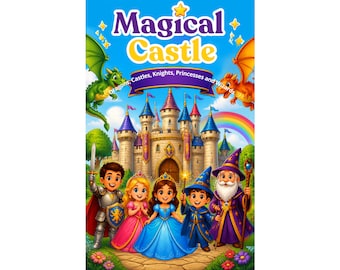magical castle kids colouring book 50 pages