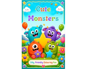 monster kids colouring book 50 page