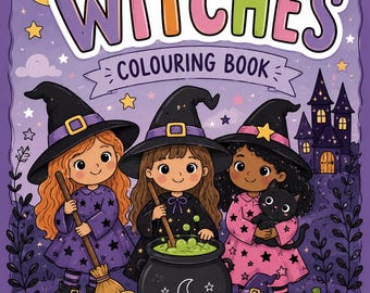 50 page witches colouring book