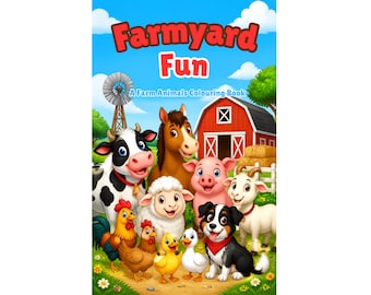 farm yard kids colouring book 50 page