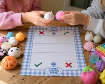 Cute Fidget Trading Board Digital Download