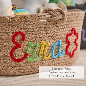 Personalized Dog Toy Basket, Custom Pet Toy Storage Basket with Name, Puppy Toy Box, Dog Gift for New Puppy, Pet Organizer image 17